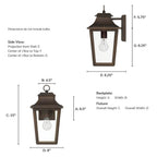 Hunter 46081 Matte Bronze Hunter Spring Cove Matte Bronze With Clear Glass 1 Light Image 5