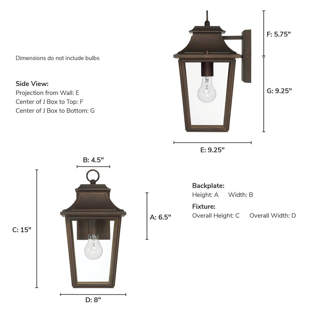 Hunter 46081 Matte Bronze Hunter Spring Cove Matte Bronze With Clear Glass 1 Light Image 5