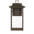 Hunter 46073 Matte Bronze Hunter Yancy House Matte Bronze With Clear Glass 1 Light Image 1