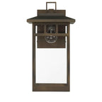 Hunter 46073 Matte Bronze Hunter Yancy House Matte Bronze With Clear Glass 1 Light Image 1