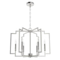 Hunter 19573 Brushed Nickel Zoanne 6 Light Chandelier 24 Inch Image 1