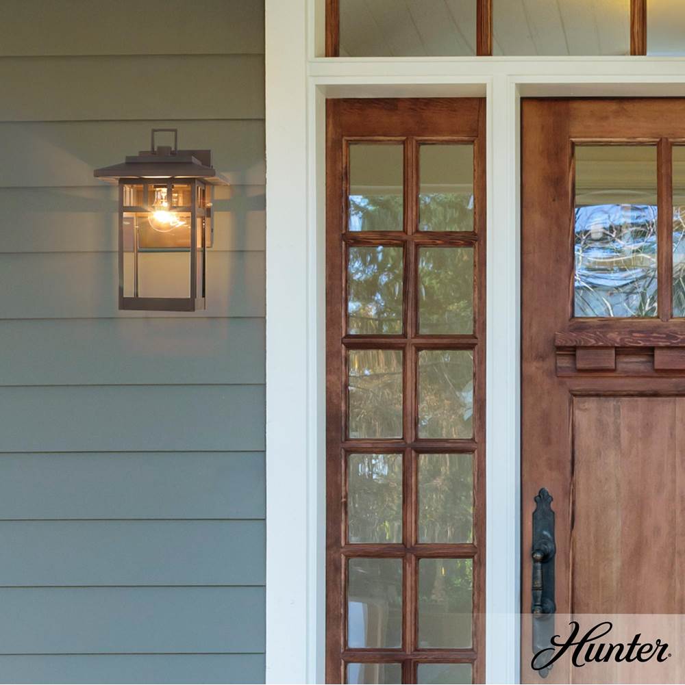 Hunter 46071 Matte Bronze Hunter Yancy House Matte Bronze With Clear Glass 1 Light Image 8
