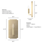 Hunter 19578 Alturas Gold Zoanne 1 Light Wall Sconce Image 2