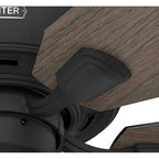 Hunter 51595 Matte Black 52 Inch Rosner Matte Black Ceiling Fan With Led Light Kit And Pull Chain Image 7