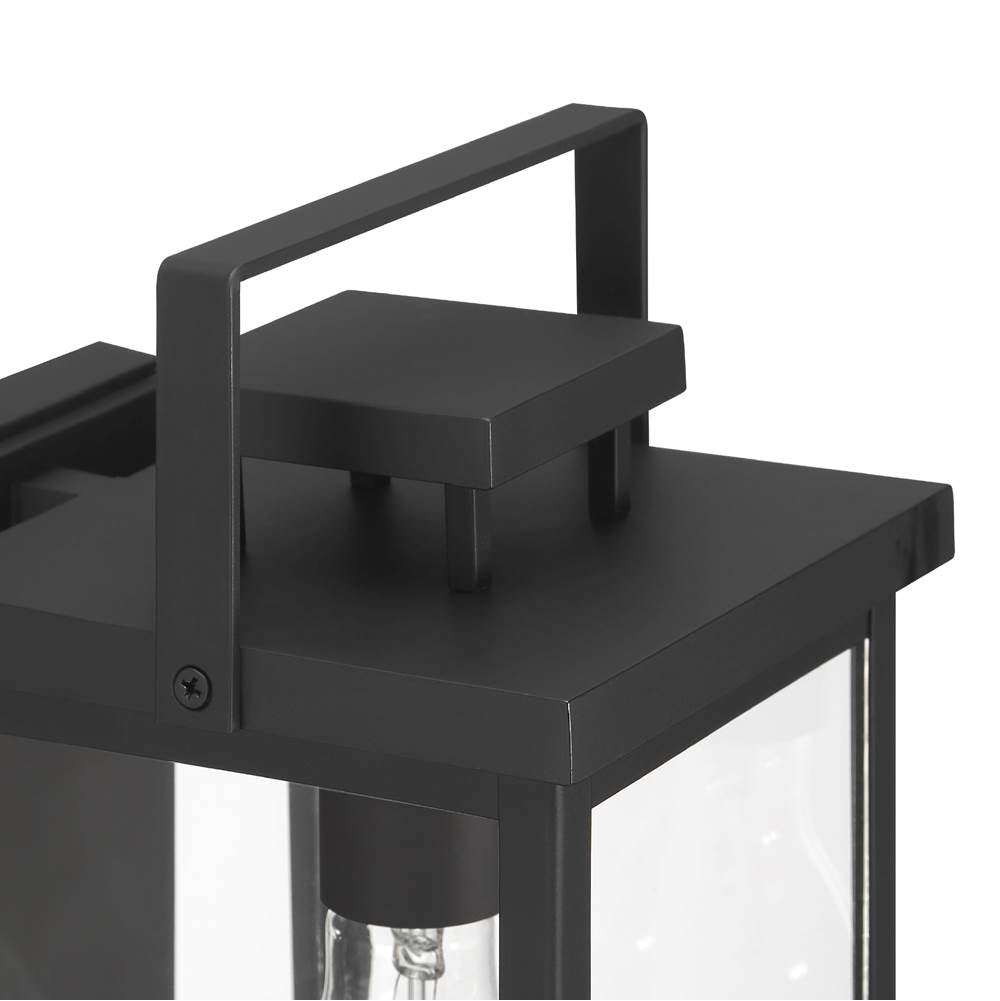 Hunter 46051 Matte Black Hunter Timbergrove Matte Black With Clear Glass 1 Light Image 4