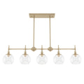 Hunter Xidane 5 Light Linear Chandelier Alturas Gold