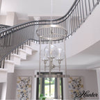 Hunter 19750 Brushed Nickel Xidane 3 Light 15 Inch Foyer Image 3