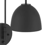 Hunter 48176 Matte Black Erling 1 Light Large Pin Up Sconce Black Image 4
