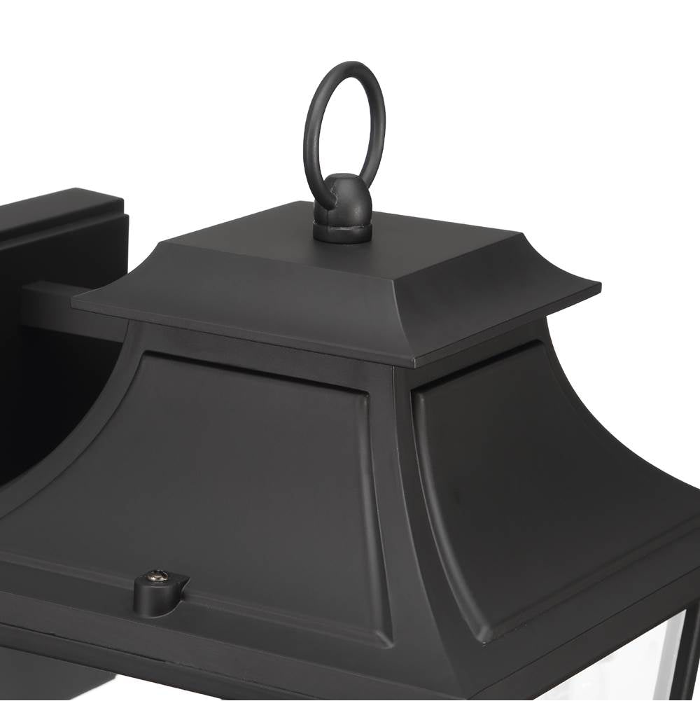 Hunter 46082 Matte Black Hunter Spring Cove Matte Black With Clear Glass 3 Light Image 4