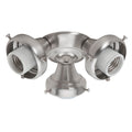 Hunter 99136 Brushed Nickel Three-light Brushed Nickel Fitter Image 1