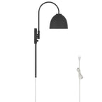 Hunter 48176 Matte Black Erling 1 Light Large Pin Up Sconce Black Image 2