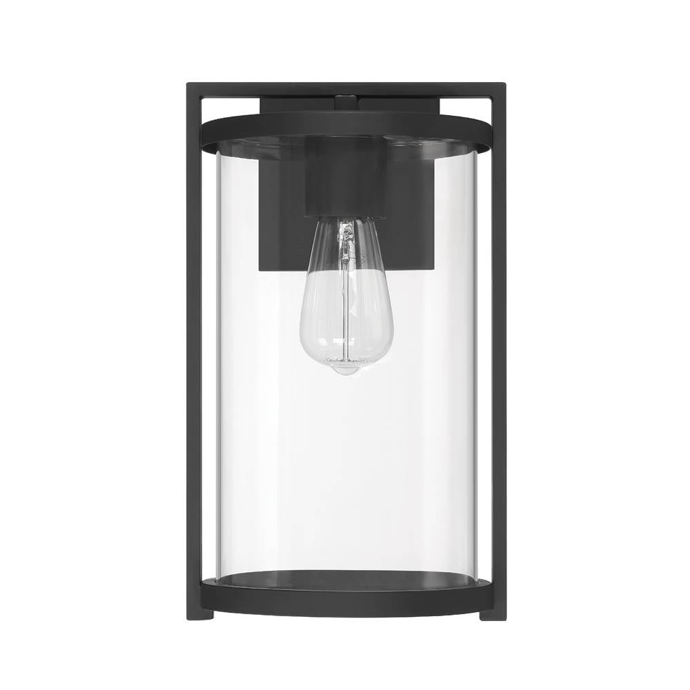 Hunter 46067 Matte Black Astwood Outdoor 1 Light Medium Wall Light Black Image 1