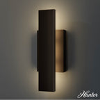 Hunter 13132 Matte Black Canoga Matte Black 1 Light Small Sconce Wall Light Fixture Image 4