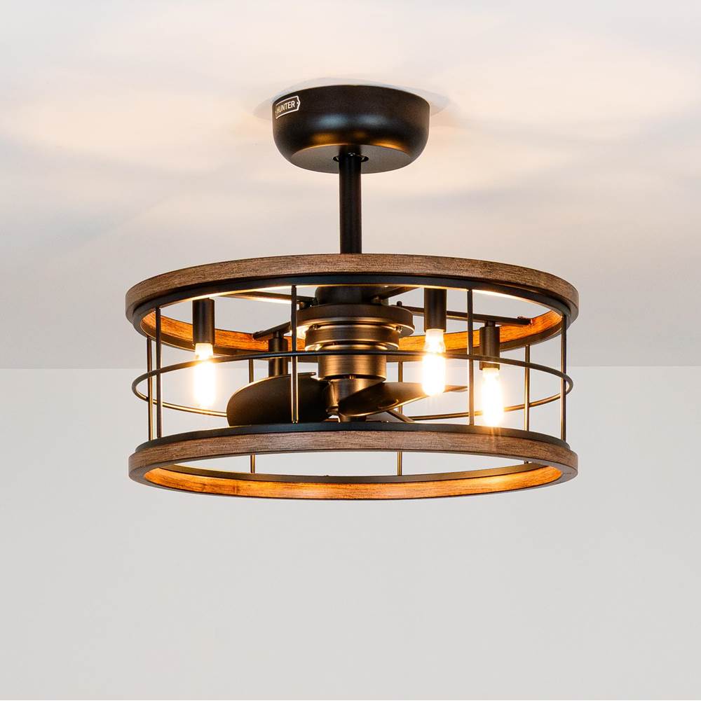 Hunter 50106 Brushed Nickel 22 In Bridgette Fandelier - Brushed Nickel Image 7