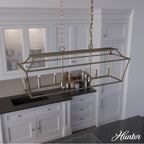 Hunter 19078 Alturas Gold Hunter Laurel Ridge Alturas Gold 6 Light Chandelier Ceiling Light Fixture Image 6