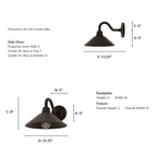 Hunter 46024 Matte Bronze Hunter Skyflow Matte Bronze 1 Light Small Image 4