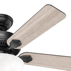 Hunter 52790 Matte Black Hunter 44 Inch Swanson Matte Black Ceiling Fan With Led Light Kit And Pull Chain Image 4