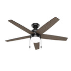 Hunter 52491 Matte Black 52 Inch Bardot Matte Black Ceiling Fan With Led Light Kit And Pull Chain Image 6