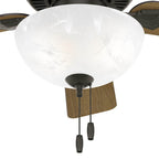 Hunter Swanson Hunter 44 Inch Swanson New Bronze Ceiling Fan With Led Light Kit And Pull Chain