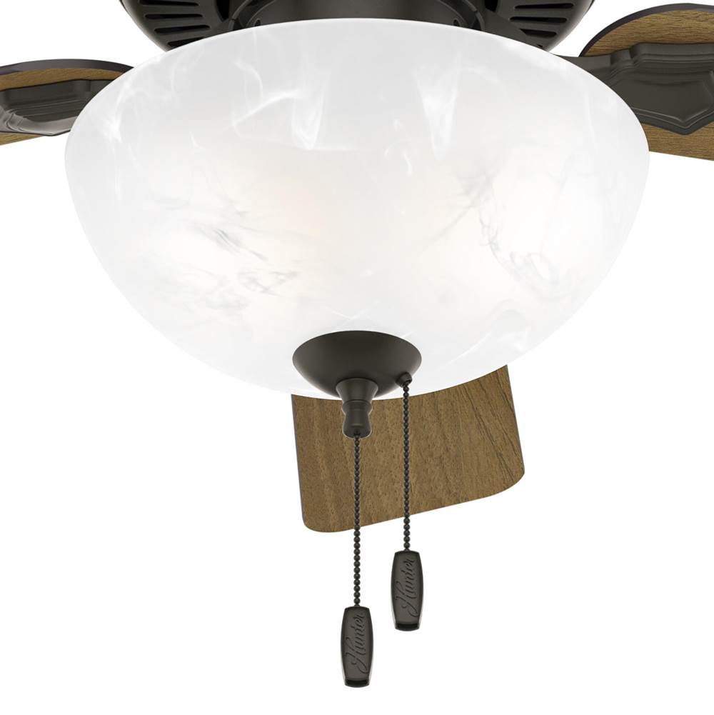 Hunter Swanson Hunter 44 Inch Swanson New Bronze Ceiling Fan With Led Light Kit And Pull Chain