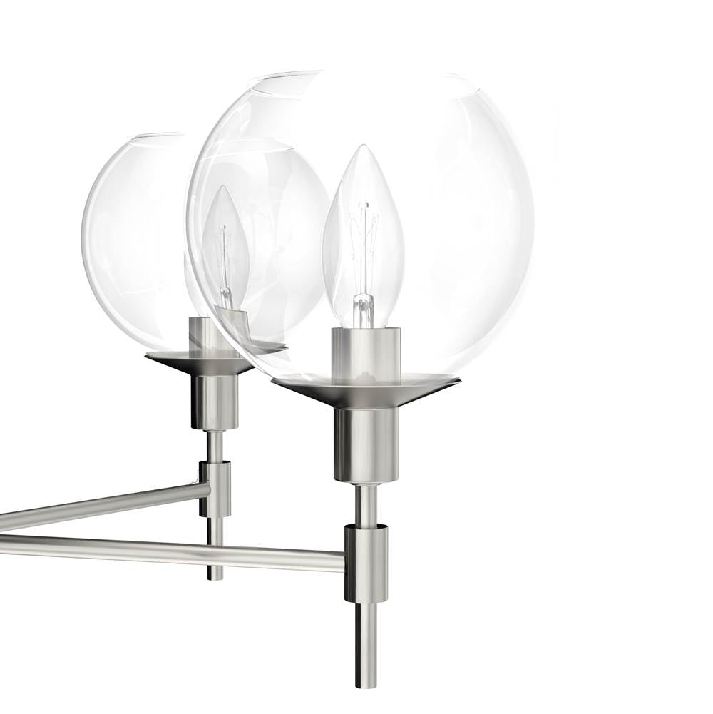 Hunter 19742 Brushed Nickel Xidane 5 Light Chandelier Image 5