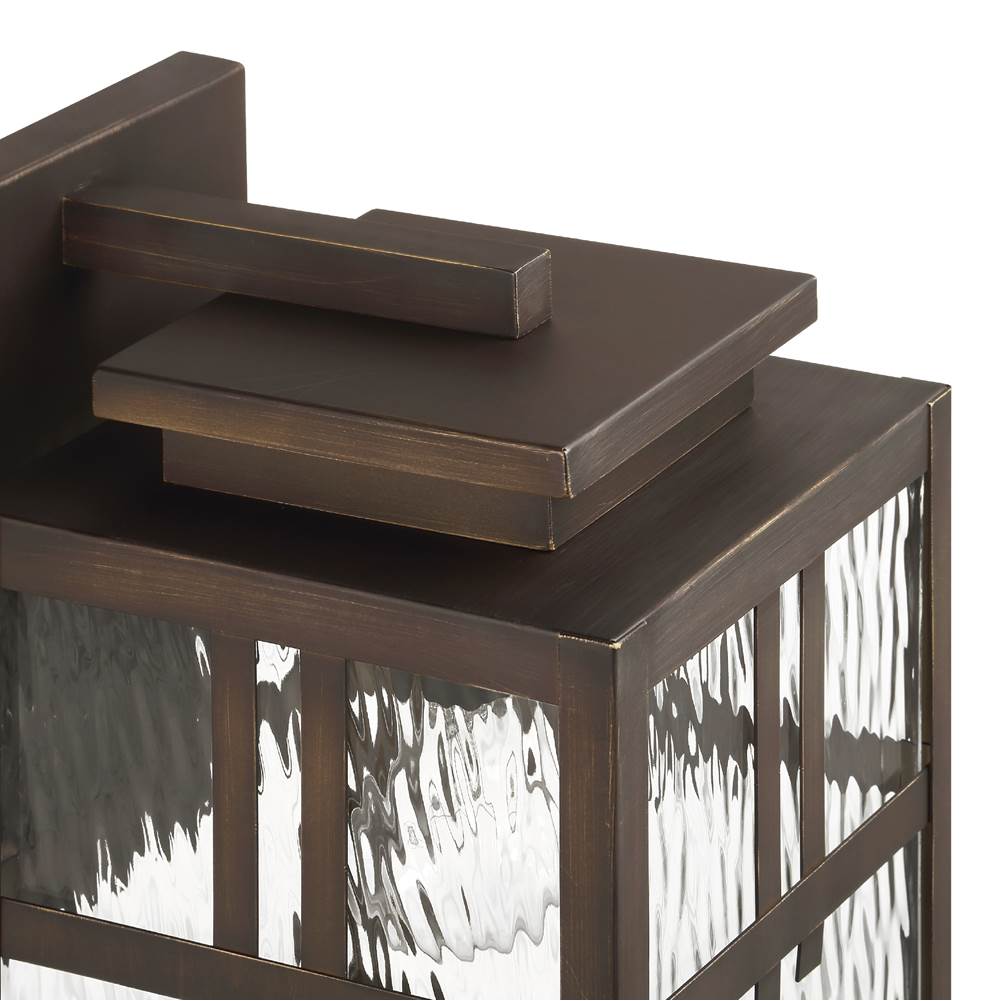 Hunter 46045 Matte Bronze Aspenbrook Outdoor 1 Light Large Wall Light Bronze Image 3