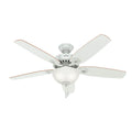 Hunter 53089 White 52'' Builder Deluxe-white Image 1