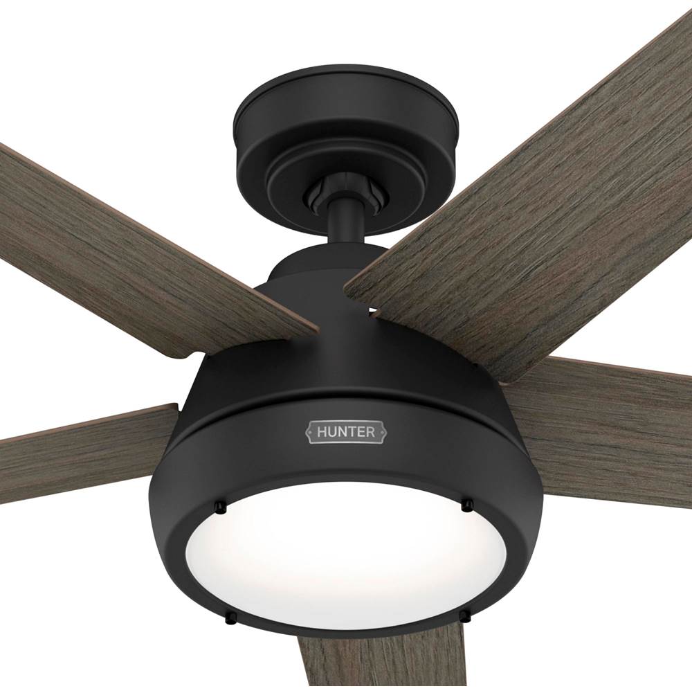Hunter 52422 Matte Black 52in Burroughs - Flat Matte Black Image 7