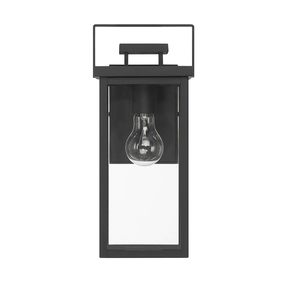 Hunter 46051 Matte Black Hunter Timbergrove Matte Black With Clear Glass 1 Light Image 1