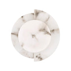 Hunter 13263 Cast Alabaster,Luxe Gold Opaline Crest Jasmine Roth Led 8 Inch Sconce Image 2