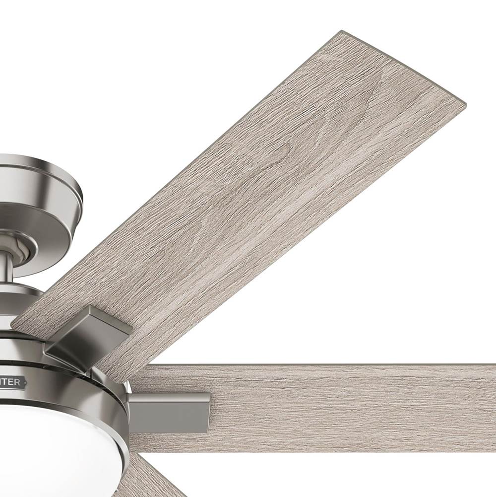 Hunter 52785 Brushed Nickel 52 Inch Georgetown Energy Star Hunterexpress Brushed Nickel Ceiling Fan With Led Light Kit And Handheld Remote Image 2