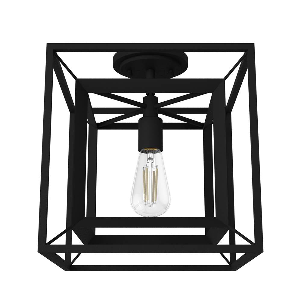 Hunter 19406 Natural Iron Doherty Convertible 1 Light Pendant 12 Inch Image 2