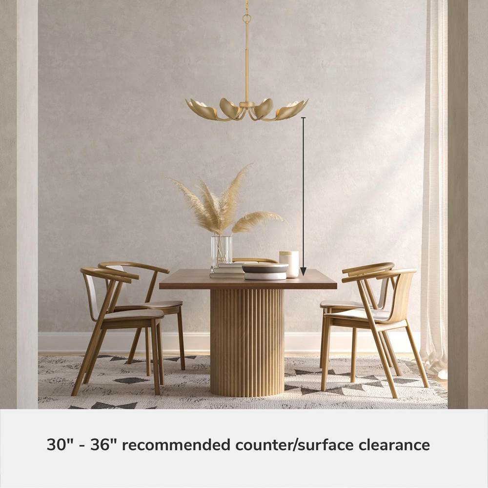 Hunter 48223 Luxe Gold Hunter Juneway Luxe Gold 10 Light Medium Chandelier Ceiling Light Fixture Image 3