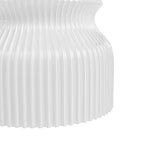 Hunter Harlowe Luxe Gold With Cased White Glass 1 Light Flush Mount Ceiling Light Fixture