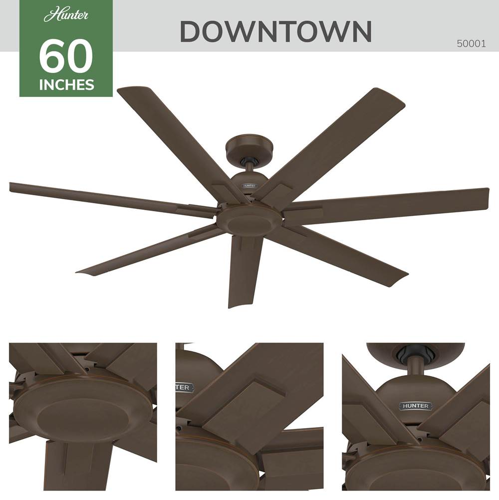 Hunter 50001 Matte Bronze 60 In Downtown - Matte Bronze Image 6