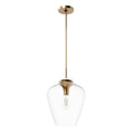 Hunter 45234 Alturas Gold Vidria Alturas Gold With Clear Glass 1 Light Pendant Ceiling Light Fixture Image 1