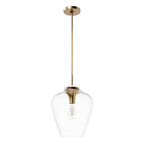 Hunter 45234 Alturas Gold Vidria Alturas Gold With Clear Glass 1 Light Pendant Ceiling Light Fixture Image 1