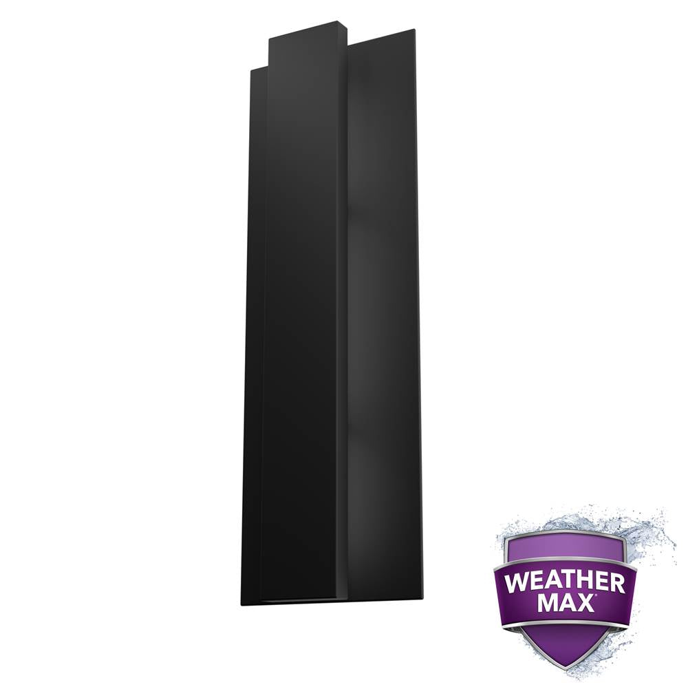 Hunter Canoga Outdoor 1 Light Large Wall Light Black