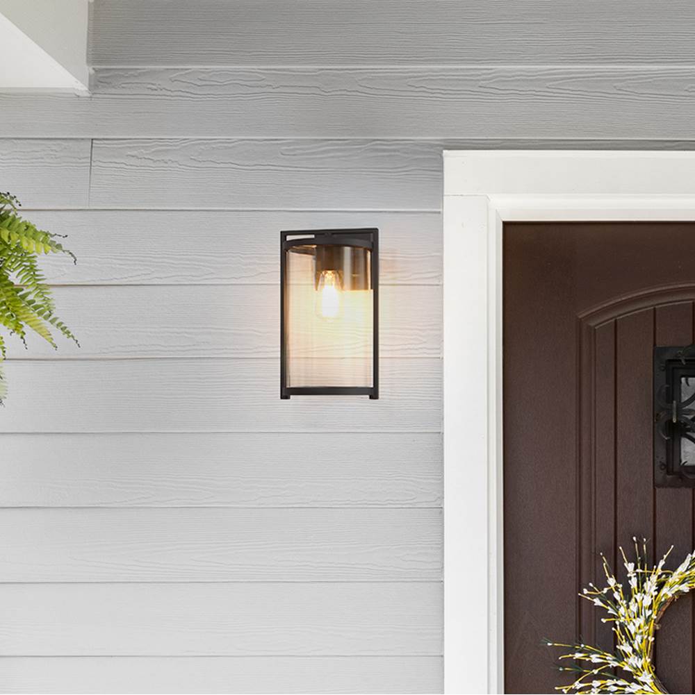 Hunter 46067 Matte Black Astwood Outdoor 1 Light Medium Wall Light Black Image 6