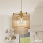 Hunter 13150 Luxe Gold Ontario Luxe Gold With Amber Glass 3 Light Pendant Ceiling Light Fixture Image 4