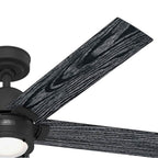 Hunter 52850 Matte Black 52 Inch Erling Energy Star Matte Black Ceiling Fan With Led Light Kit And Handheld Remote Image 2