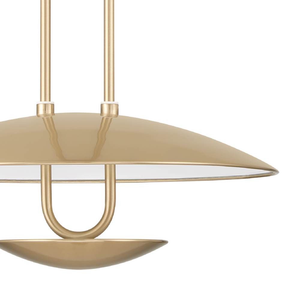 Hunter 48166 Luxe Gold Sunset Ridge 1 Light Large Pendant Gold Image 2