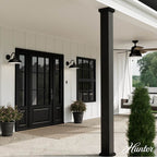 Hunter 46001 Matte Black,White Mill Valley Matte Black And White 1 Light Medium Image 3