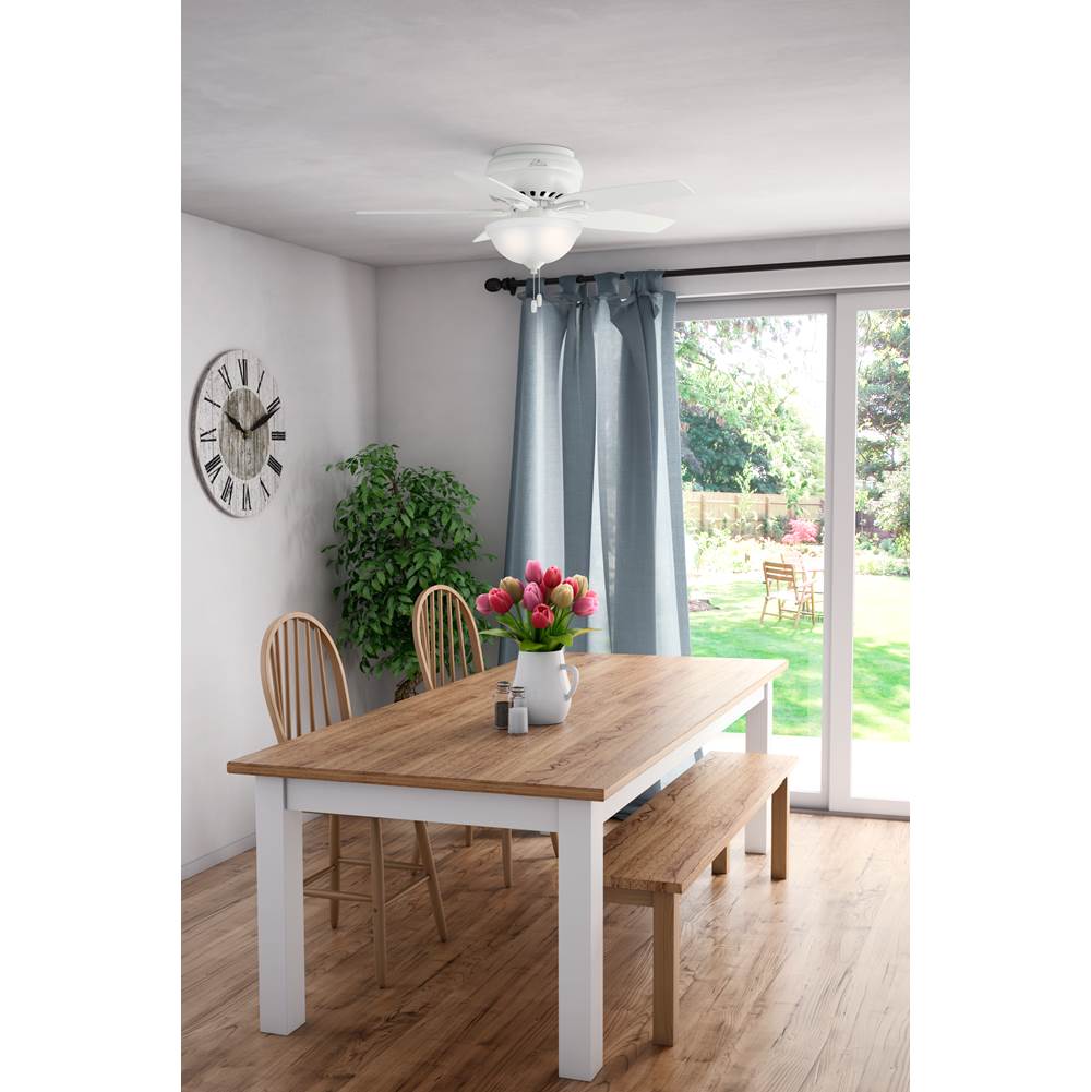 Hunter 51080 Fresh White 42''newsome Bowl Lp-fresh White Image 5