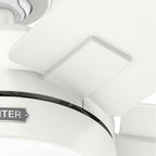 Hunter 52773 Fresh White 52 Inch Anisten Fresh White Ceiling Fan With Led Light Kit And Pull Chain Image 8