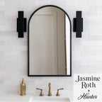 Hunter 13132 Matte Black Canoga Matte Black 1 Light Small Sconce Wall Light Fixture Image 2