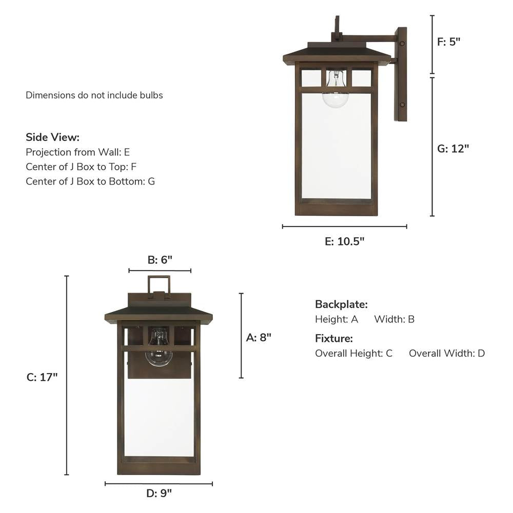 Hunter 46073 Matte Bronze Hunter Yancy House Matte Bronze With Clear Glass 1 Light Image 5