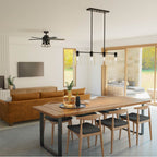 Hunter 52650 Matte Black Hunter 52 Inch Lochemeade Matte Black Ceiling Fan With Led Light Kit And Handheld Remote Image 4