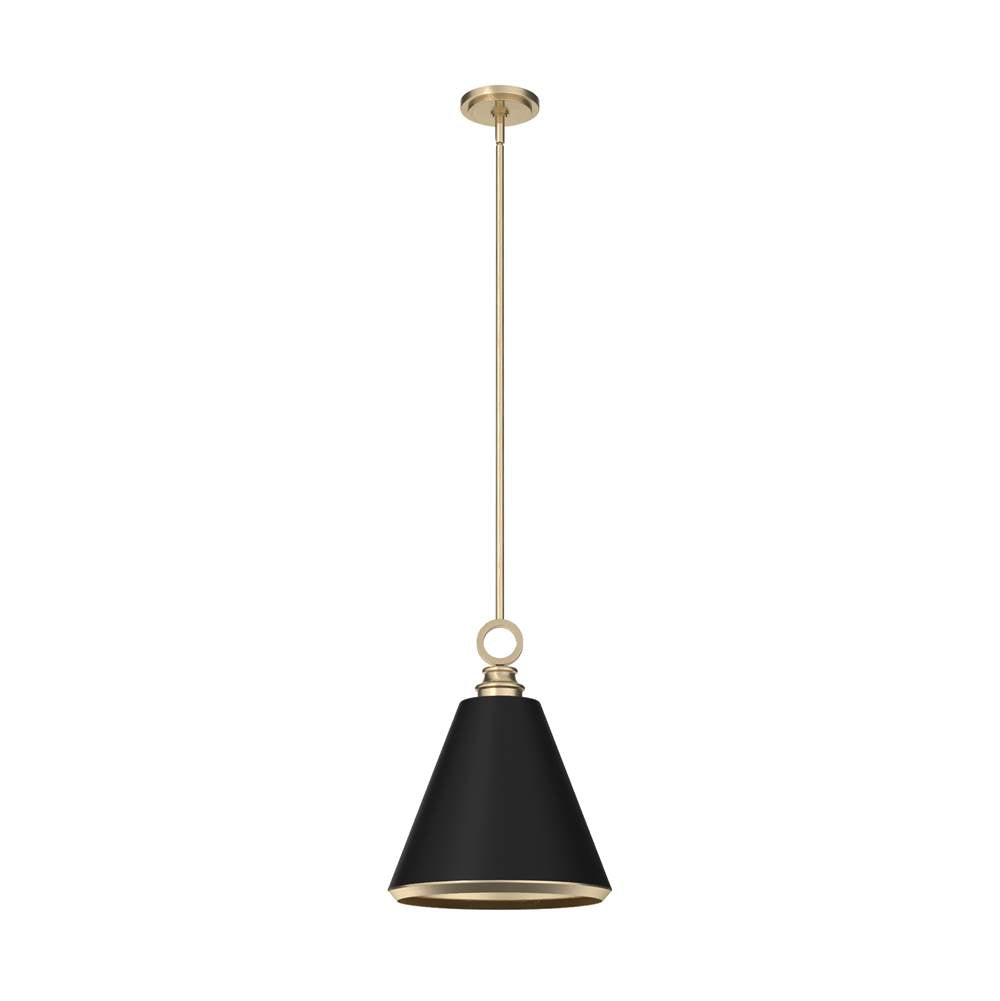 Hunter 19444  Klein 1 Light Metal Pendant 12 Inch Image 1