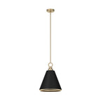Hunter 19444  Klein 1 Light Metal Pendant 12 Inch Image 1